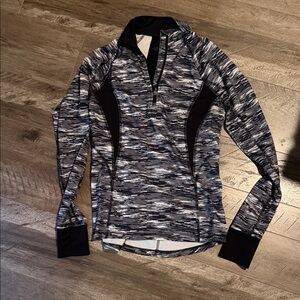 Tek Gear Black and Gray Long Sleeve Top